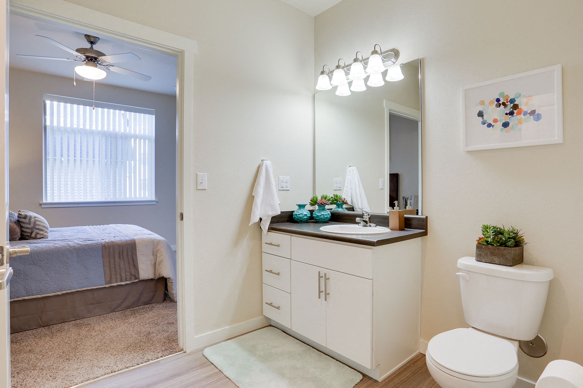 Spacious Bathrooms